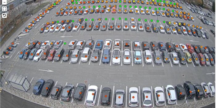 1 Kamera für bis zu 300 Parkplätze