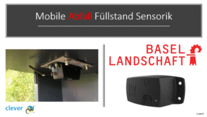 Basellandschaft mit Abfall Füllstand Sensoren Basellandschaft mit Abfall Füllstand Sensoren