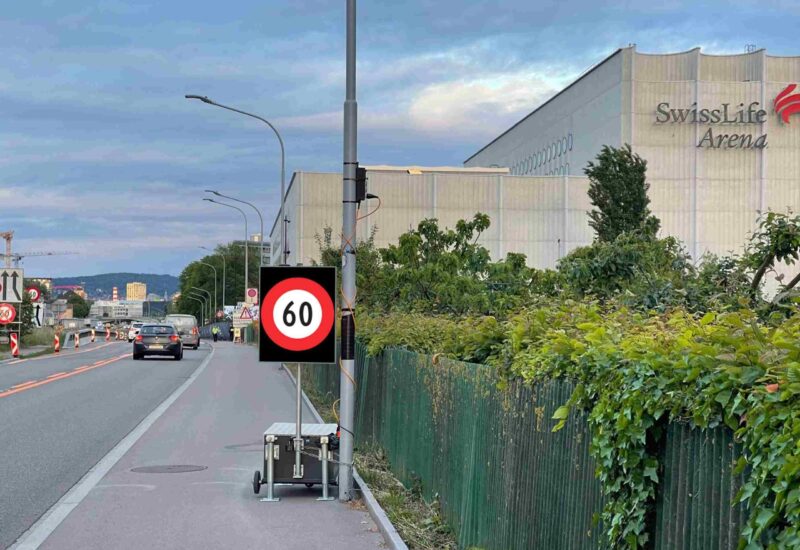 FlashMobil Einsatz für die Geschwindigkeitsregelung anlässlich der Eishockey WM 2026 Zürich